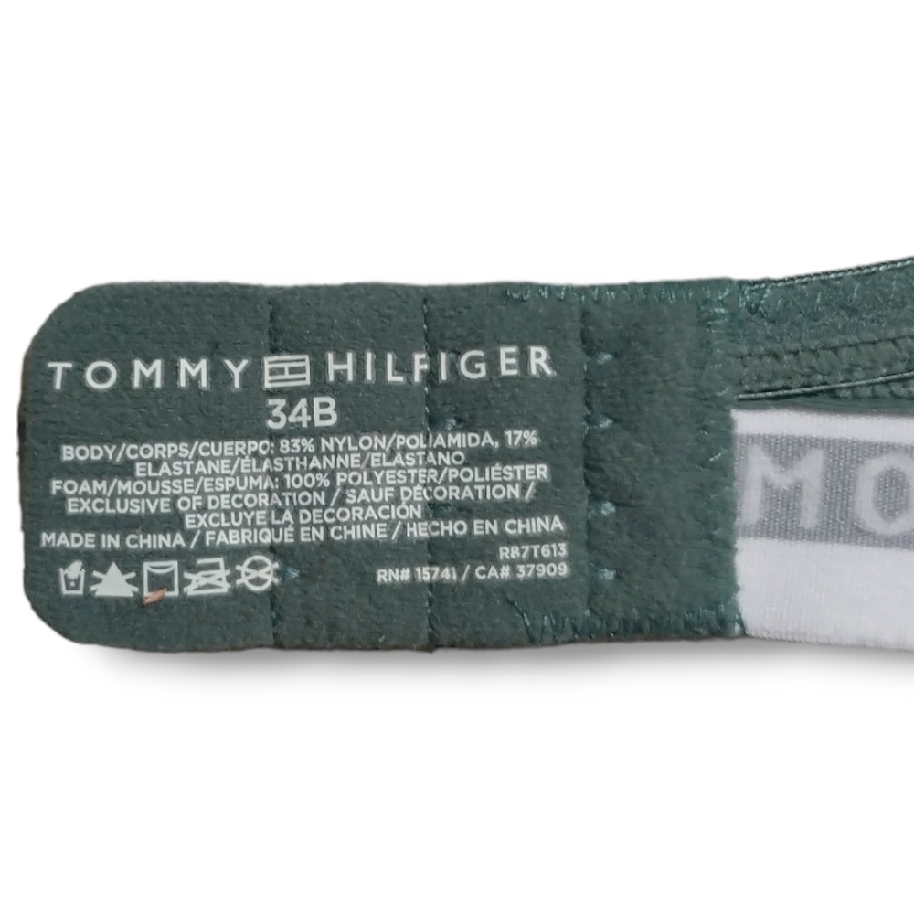 Tommy Hilfiger | Micro Push-Up Bra | Size 34B | Sage | NWOT - Picture 8 of 14